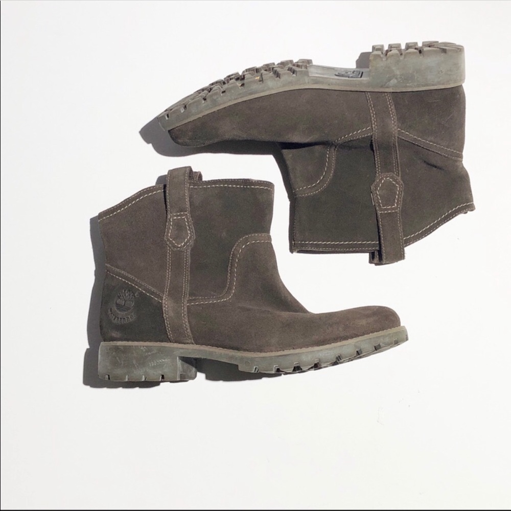 TIMBERLAND EARTHKEEPERS suede brown bootie SZ 9